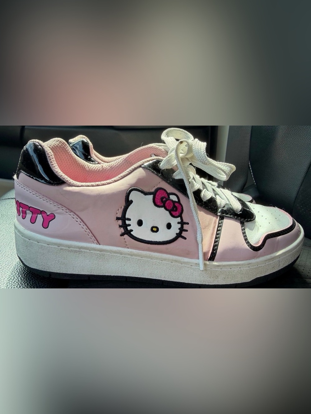 Hello Kitty Pink & Black Sneakers